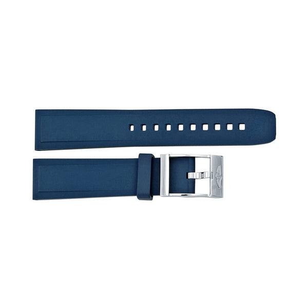 Breitling Diver Pro Watch Band Strap styled in Blue Rubber with a Stainless Steel Tang Buckle 20-18mm#138S-A18S.1 - Watches of America