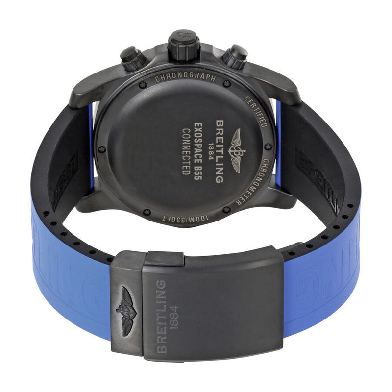 Breitling Exospace B55 Connected Blue Rubber Men's Watch VB5510H2-BE45BLPD3 #VB5510H2-BE45-235S-V20DSA.2 - Watches of America #3