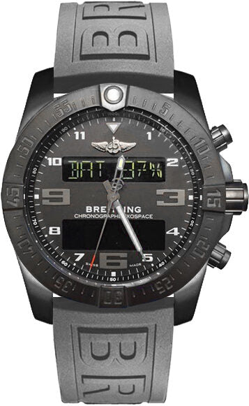 Breitling Exospace B55 Connected Metallic Grey Rubber Men's Watch #VB5510H1-BE45GYPD3 - Watches of America