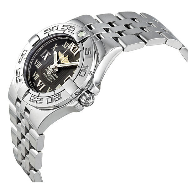 Breitling Galactic 30 Black Dial Stainless Steel Ladies Watch #A71340L2-B950SS - Watches of America #2