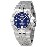 Breitling Galactic 30 Blue Dial Stainless Steel Ladies Watch #A71340L2-C814SS - Watches of America