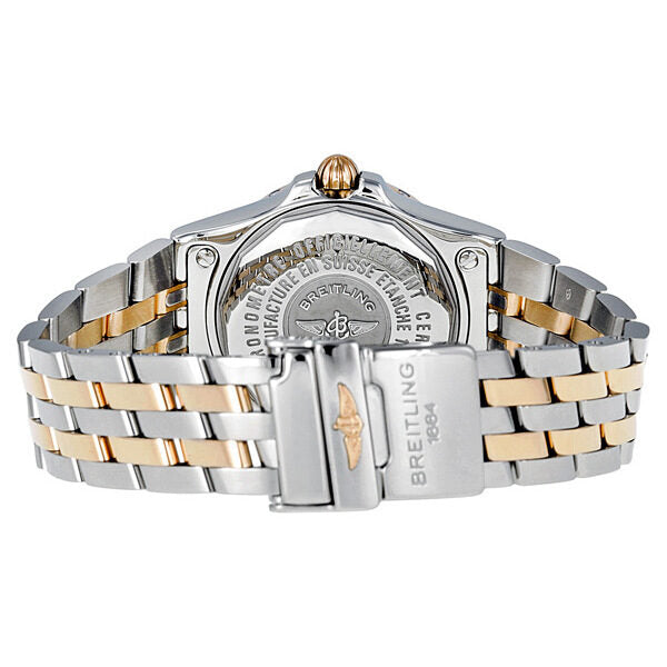 Breitling Galactic 30 Diamond Blue Dial Ladies Watch #C71340L2-C816TT - Watches of America #3