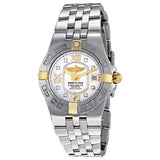 Breitling Galactic 30 Mother Of Pearl Diamond Dial Ladies Watch #B1340L2-A680SS - Watches of America