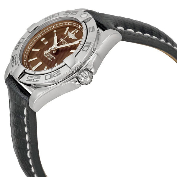Breitling Galactic 32 Bronze Dial Black Lizard Leather Ladies Watch #A71356L2-Q579BKZT - Watches of America #2