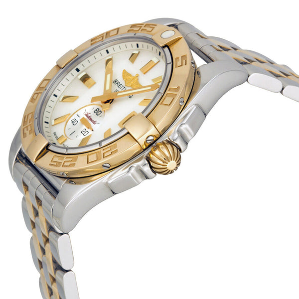 Breitling Galactic 36 Automatic Mother of Pearl Dial Stainless Steel and 18kt Gold Watch C3733012-A724TT#C3733012-A724-376C - Watches of America #2