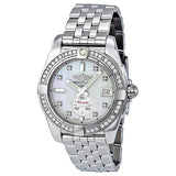 Breitling Galactic 36 Mother of Pearl Dial Diamond Unisex Watch A3733053-A717SS#A3733053-A717-376A - Watches of America