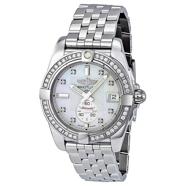 Breitling Galactic 36 Mother of Pearl Dial Diamond Unisex Watch A3733053-A717SS#A3733053-A717-376A - Watches of America