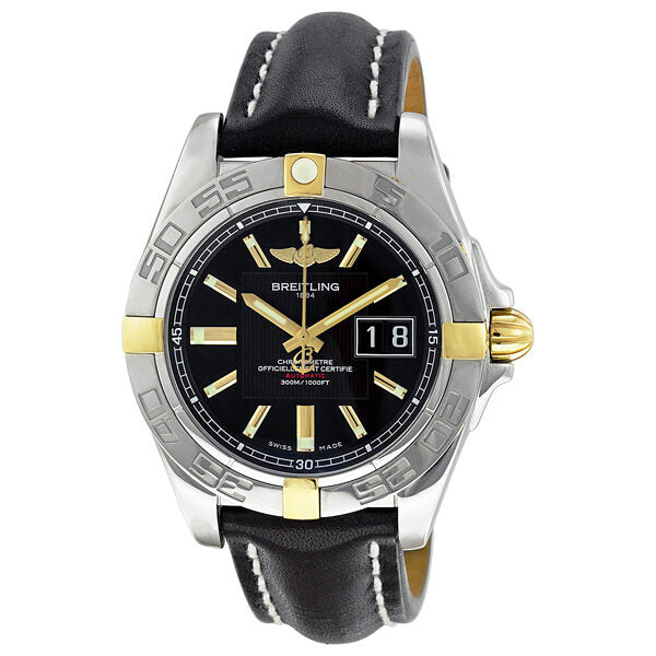 Breitling Galactic 41 Black Dial Men's Watch B49350L2-BA08BKLT#B49350L2/BA08BKLT - Watches of America