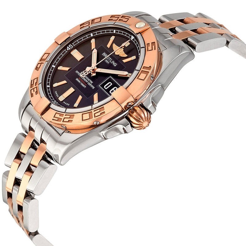 Breitling Galactic 41 Black Dial Steel and 18K Rose Gold Automatic Men's Watch #C49350L2-BA09 - Watches of America #2