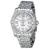 Breitling Galactic Silver Dial Diamond Ladies Watch A7135653-G649SS#A7135653/G649SS - Watches of America