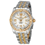 Breitling Lady Cockpit Diamond Rose Gold and Stainless Steel Ladies Watch C7135653-G650TT#C7135653/G650 - Watches of America