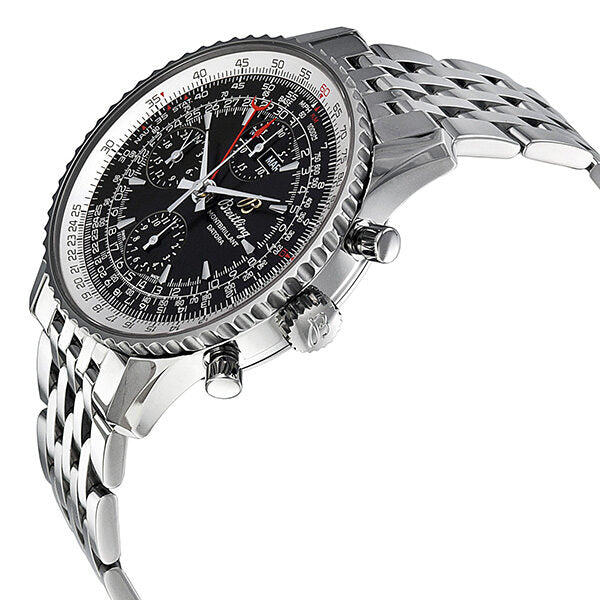 Breitling Montbrillant Datora Automatic Chronograph Black Dial Men's Watch A2133012-BB58SS #A2133012/BB58 - 441A - Watches of America #2