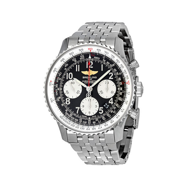 Breitling Navitimer 01 Black Dial Stainless Steel Men's Watch AB012012-BB02SS#AB012012-BB02-447A - Watches of America