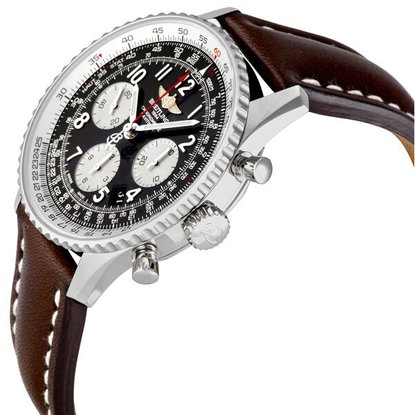 Breitling Navitimer 01 Stainless Steel Leather Automatic Men's Watch #AB012012-BB02BRLD - Watches of America #2