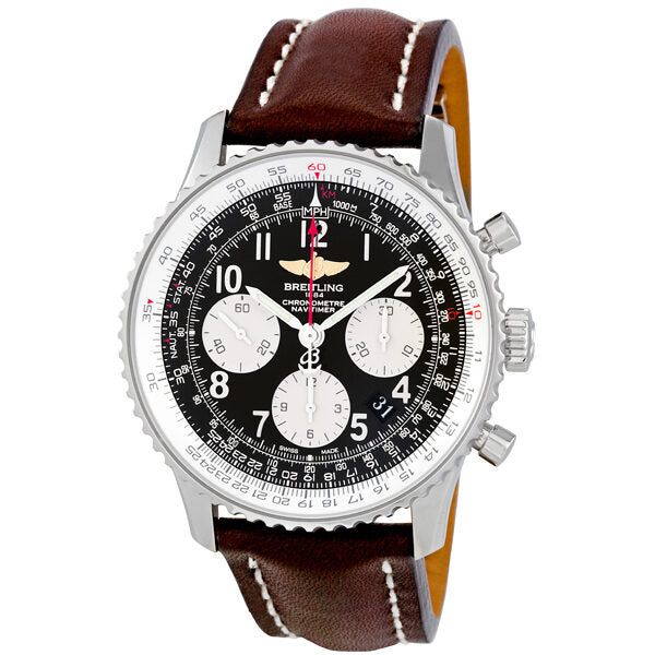 Breitling Navitimer 01 Stainless Steel Leather Automatic Men's Watch #AB012012-BB02BRLD - Watches of America