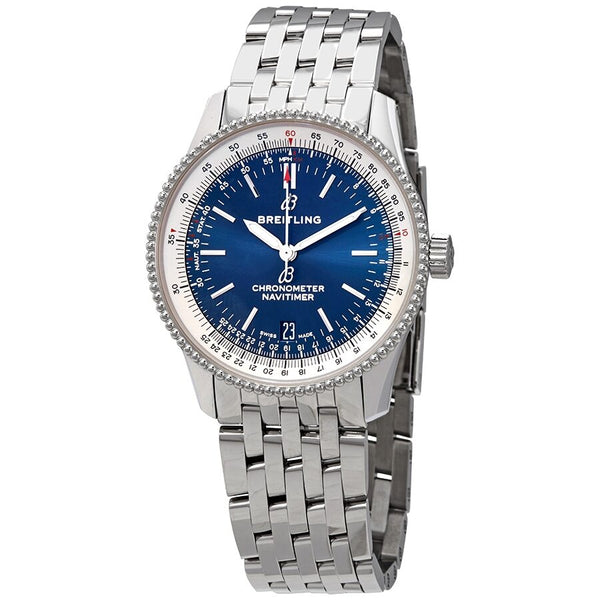 Breitling Navitimer 1 Automatic Chronometer Blue Dial Men's 5.3 -6.3 Inches Watch #A17325211C1A1 - Watches of America
