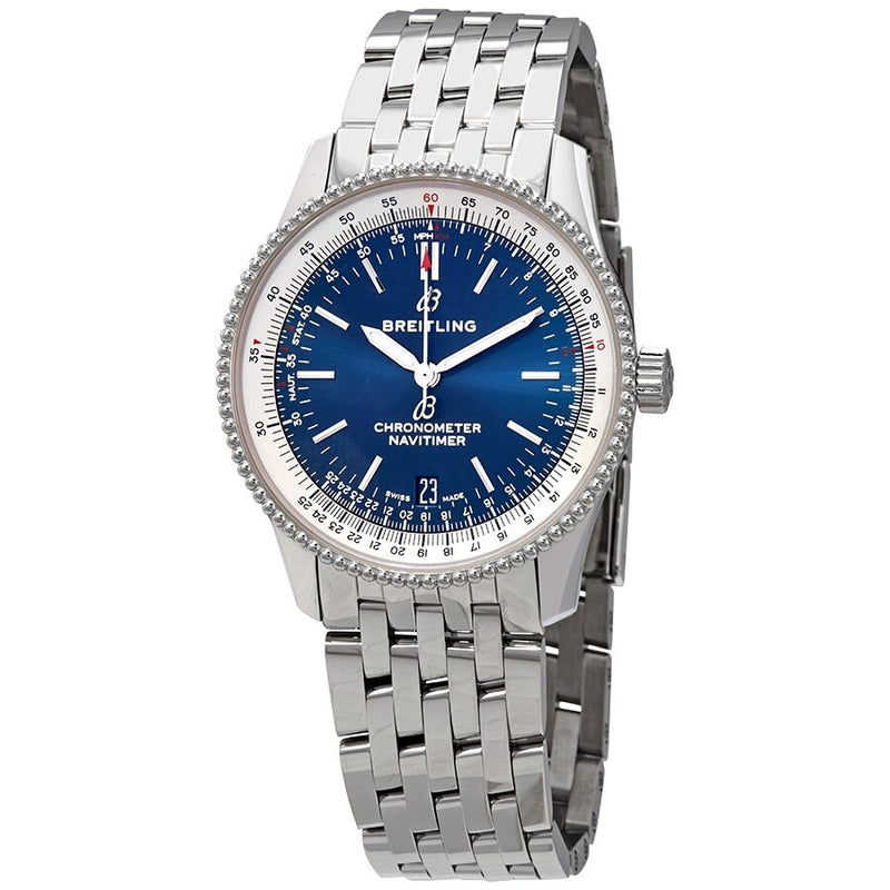 Breitling Navitimer 1 Automatic Chronometer Blue Dial Men's 5.3 -6.3 Inches Watch #A17325211C1A1 - Watches of America