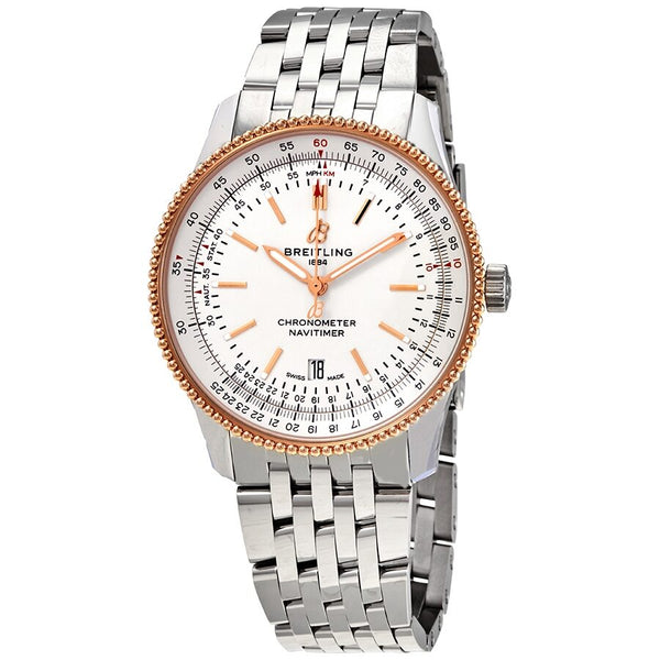 Breitling Navitimer 1 Automatic Silver Dial Men's Watch #U17326211G1A1 - Watches of America
