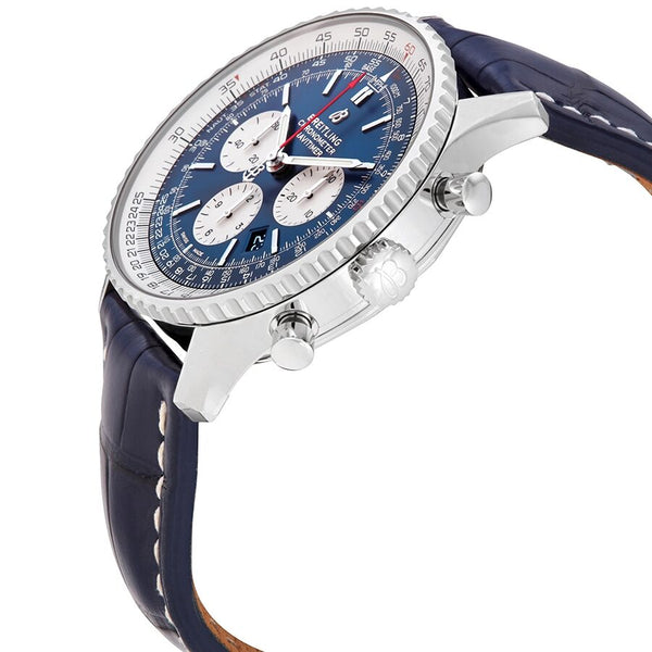 Breitling Navitimer 1 Chronograph Automatic Chronometer Auora Blue Dial Men's Watch #AB0127211C1P1 - Watches of America #2