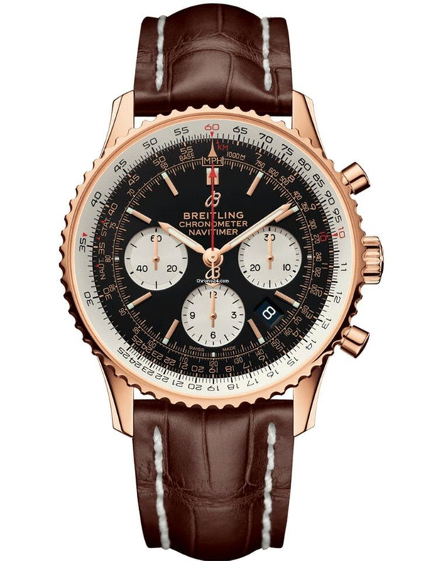 Breitling Navitimer 1 Chronograph Automatic Chronometer Black Dial Men's Watch #RB0121211B1P1 - Watches of America