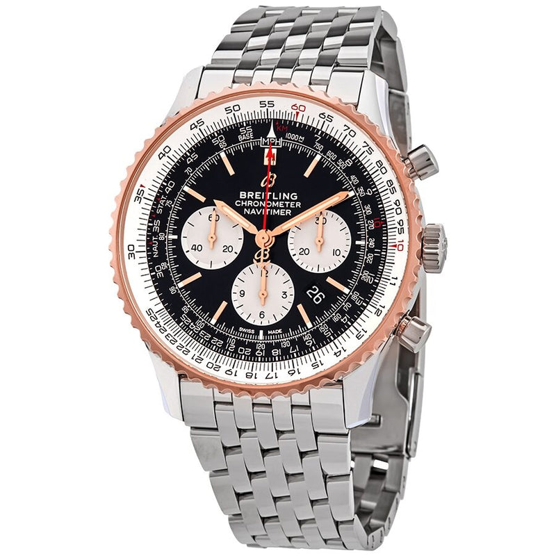 Breitling Navitimer 1 Chronograph Automatic Chronometer Black Dial Men's Watch #UB0127211B1A1 - Watches of America