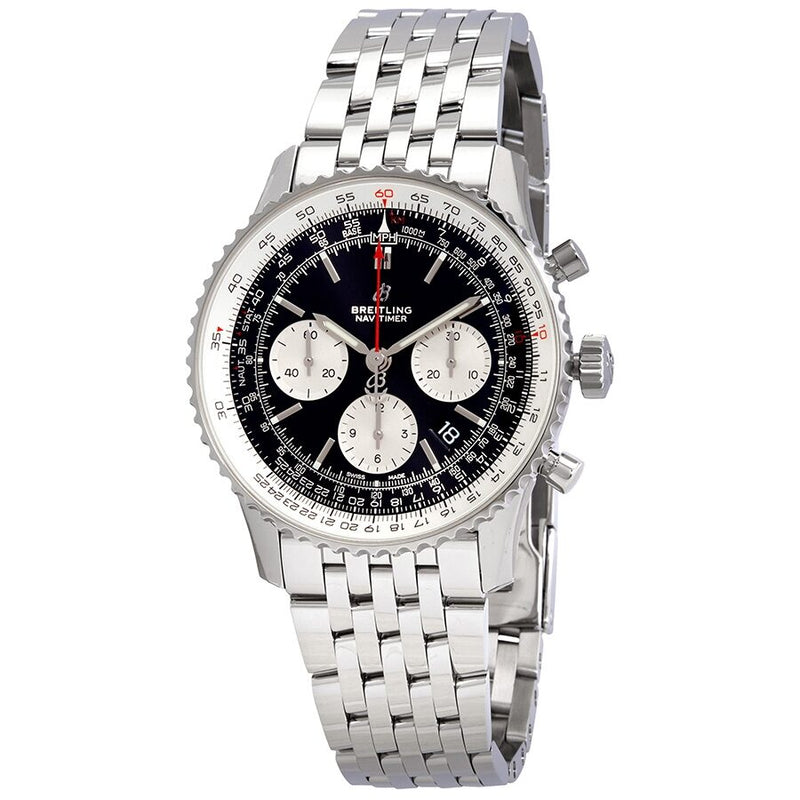 Breitling Navitimer 1 Chronograph Automatic Chronometer Black Dial Men's Watch #AB0121211B1A1 - Watches of America