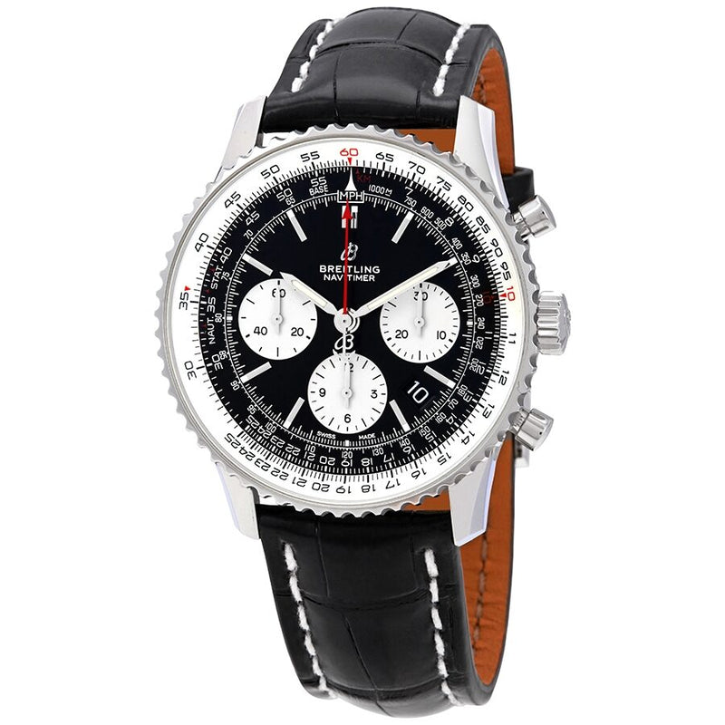 Breitling Navitimer Chronograph Automatic Chronometer 43 mm Alligator Men's Watch #AB0121211B1P1 - Watches of America