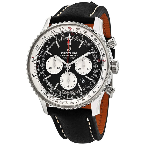Breitling Navitimer Chronograph Automatic Chronometer 46 mm Leather Men's Watch #AB0127211B1X1 - Watches of America