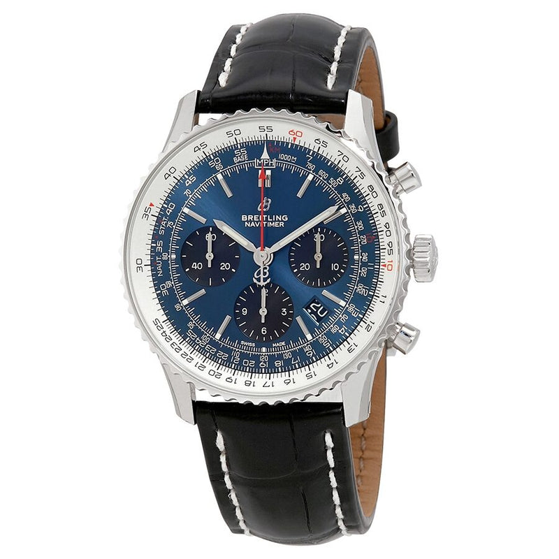 Breitling Navitimer 1 Chronograph Automatic Chronometer Blue Dial Men's Watch #AB0121211C1P1 - Watches of America