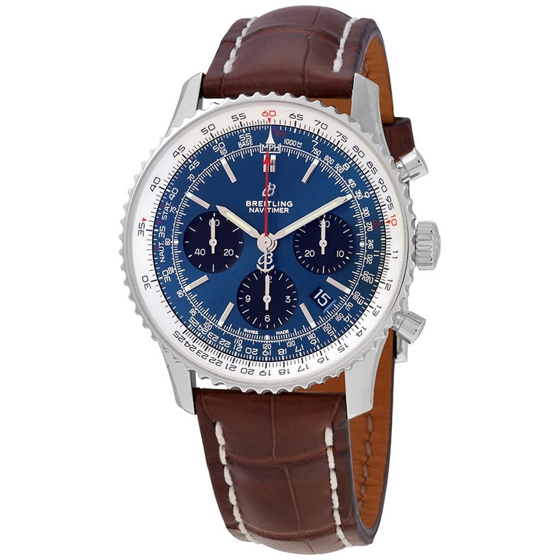 Breitling Navitimer 1 Chronograph Automatic Chronometer Blue Dial Men's Watch #AB0121211C1P2 - Watches of America