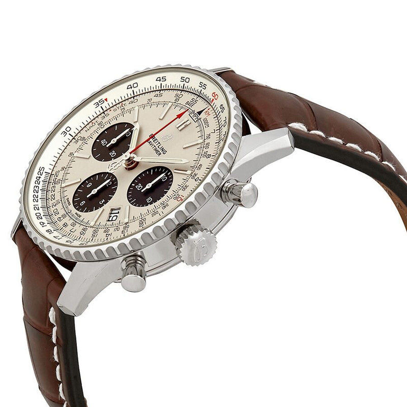 Breitling Navitimer 1 Chronograph Automatic Chronometer Silver Dial Men's Watch #AB0121211G1P1 - Watches of America #2