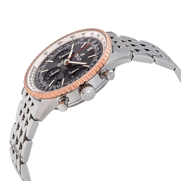 Breitling Navitimer 1 Chronograph Automatic Chronometer Stratos Gray Men's Watch #UB0121211F1A1 - Watches of America #2