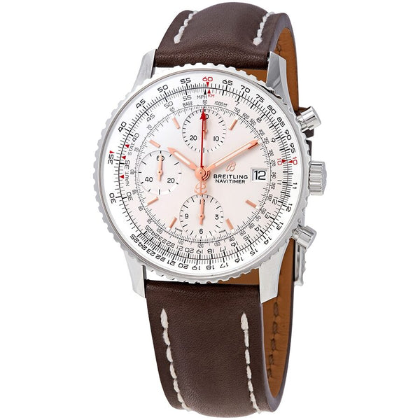 Breitling Navitimer 1 Chronograph Automatic Silver Dial Men's Watch #A13324121G1X1 - Watches of America