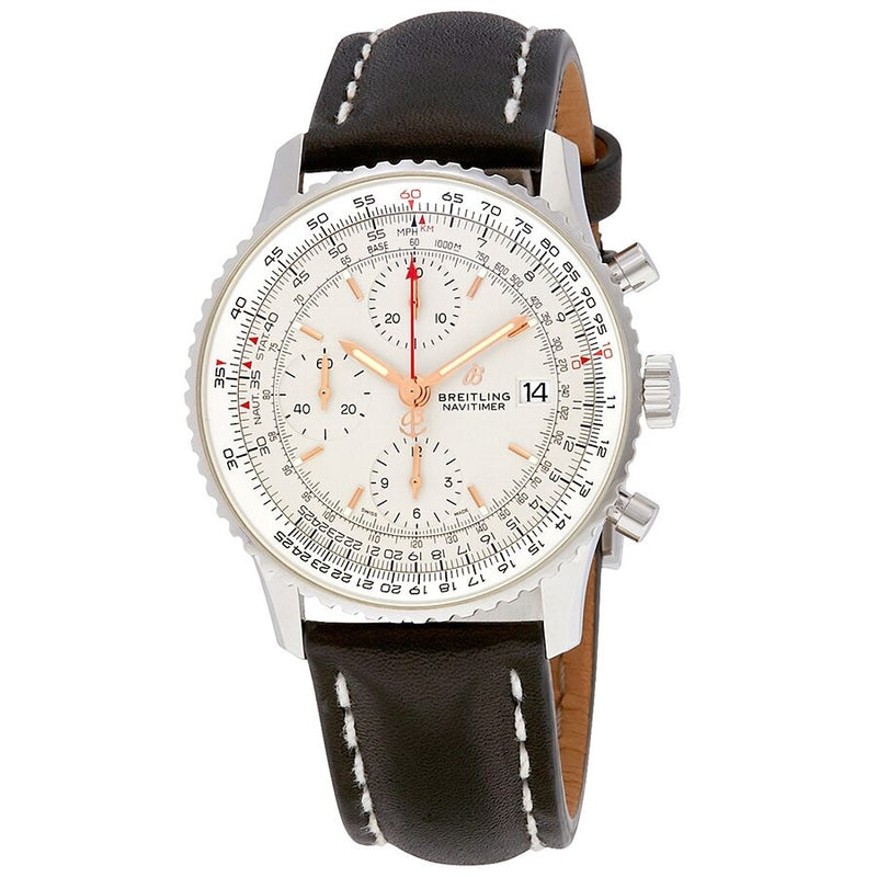 Breitling Navitimer 1 Chronograph Automatic Silver Dial Men's Watch #A13324121G1X2 - Watches of America