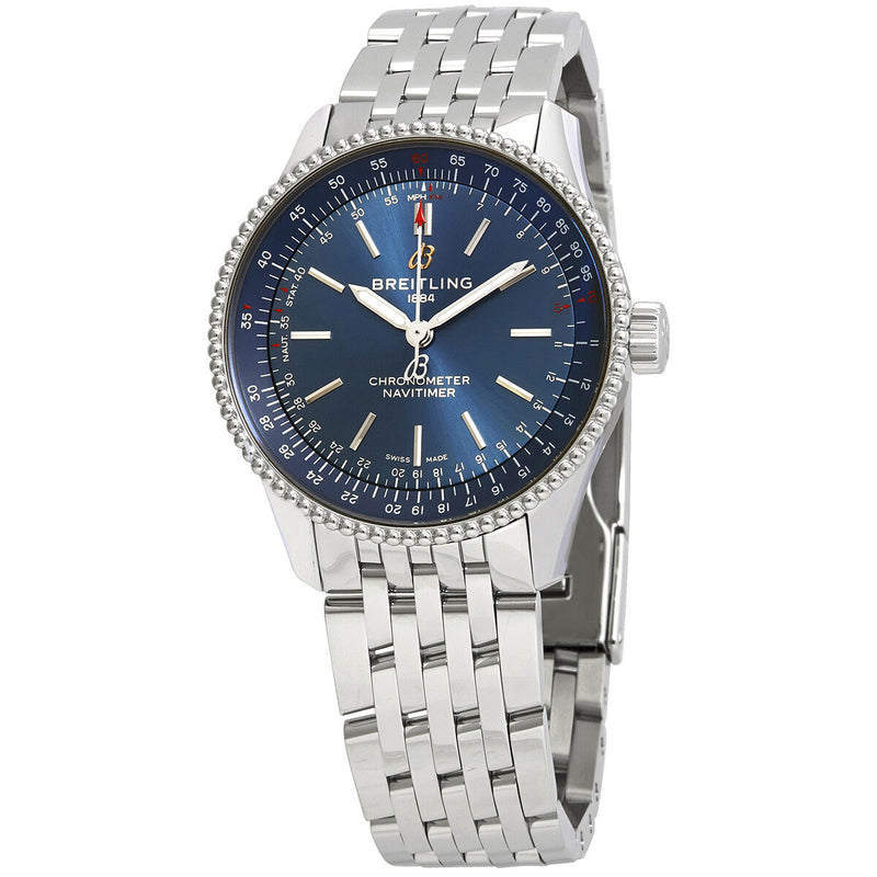 Breitling Navitimer 35 Automatic Blue Dial Ladies Watch #A17395161C1A1 - Watches of America