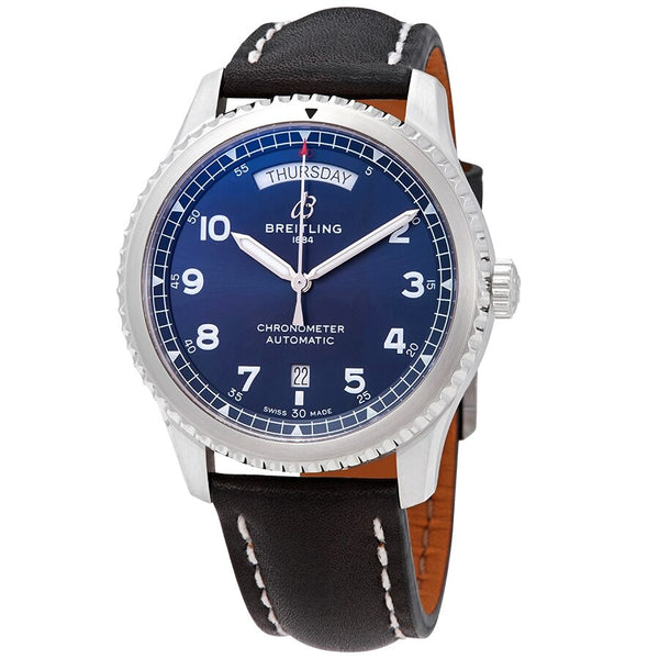 Breitling Navitimer 8 Automatic Chronometer Blue Dial Men's Watch #A45330101C1X1 - Watches of America