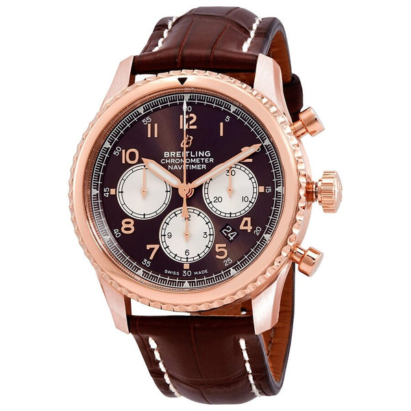 Breitling Navitimer 8 Chronograph Automatic Chronometer 18kt Rose Gold Men's Watch #RB0117131Q1P1 - Watches of America