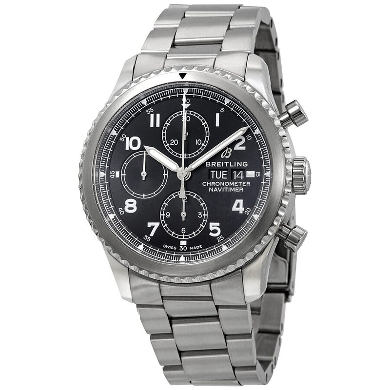 Breitling Navitimer 8 Chronograph Automatic Chronometer Black Dial Men's Watch #A13314101B1A1 - Watches of America