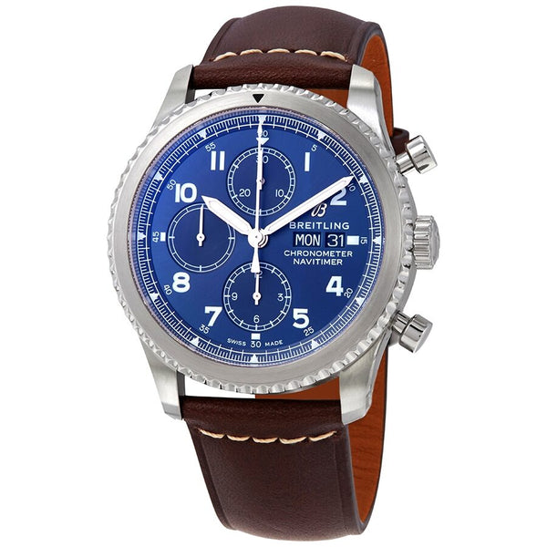 Breitling Navitimer 8 Chronograph Automatic Chronometer Blue Dial Men's Watch #A13314101C1X2 - Watches of America