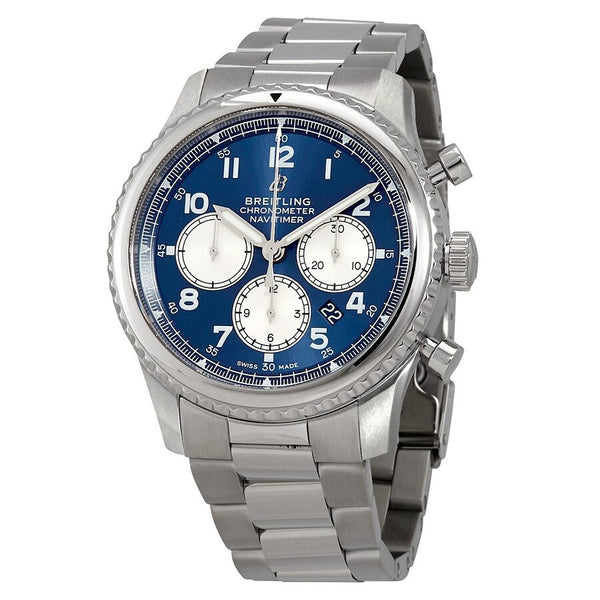 Breitling Navitimer 8 Chronograph Automatic Chronometer Blue Dial Men's Watch #AB0117131C1A1 - Watches of America