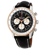 Breitling Navitimer Chronograph Automatic Chronometer Black Dial Men's Watch #UB0127211B1P2 - Watches of America