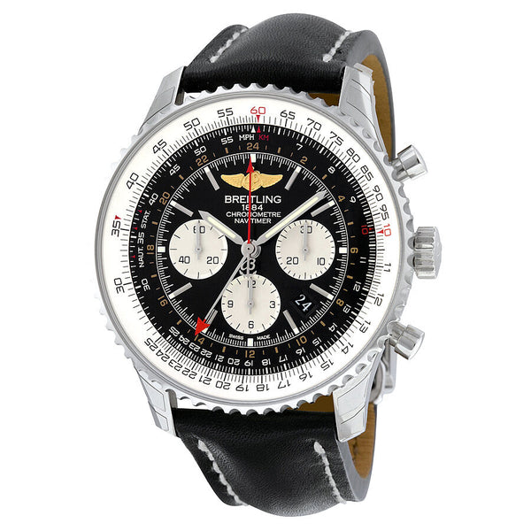 Breitling Navitimer GMT Chronograph Automatic Men's Watch #AB044121-BD24-442X-A20D.1 - Watches of America