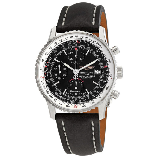 Breitling Navitimer Heritage Chronograph Automatic Black Dial Men's Watch #A1332412-BF27-436X-A20D.1 - Watches of America