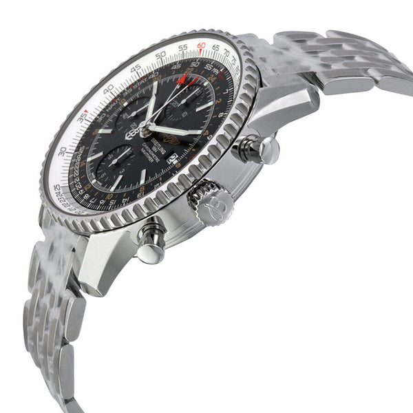 Breitling Navitimer World Black Dial Men's Watch A2432212-B726SS #A2432212-B726-453A - Watches of America #2