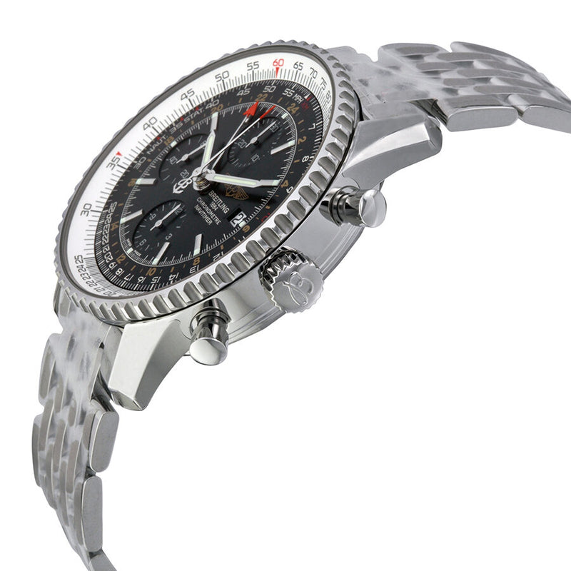 Breitling Navitimer World Black Dial Men's Watch A2432212-B726SS #A2432212-B726-453A - Watches of America #2