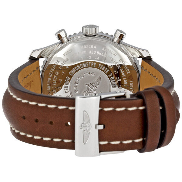 Breitling Navitimer World Steel Brown Strap Men's Watch A2432212-G571BRLT #A2432212-G571-443X-A20BA.1 - Watches of America #3