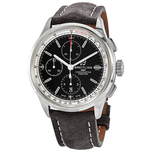 Breitling Premier 42 mm Chronograph Automatic Chronometer Black Dial Men's Watch #A13315351B1X1 - Watches of America
