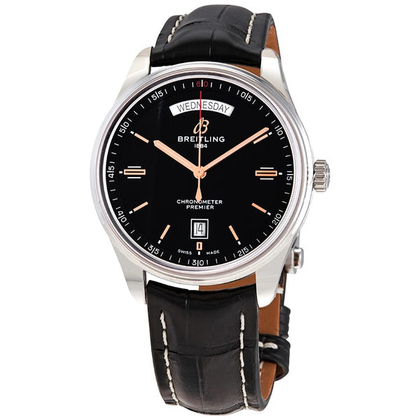 Breitling Premier Automatic Chronometer Black Dial Men's Watch #A45340241B1P1 - Watches of America