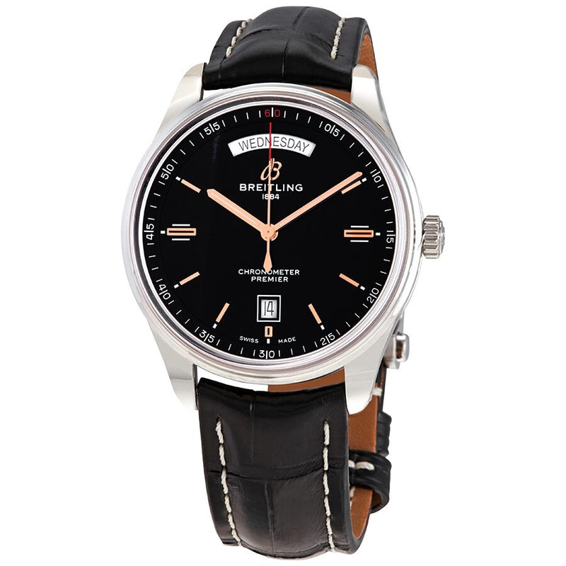 Breitling Premier Automatic Chronometer Black Dial Men's Watch #A45340241B1P1 - Watches of America