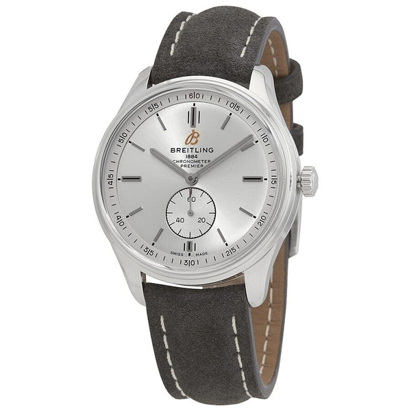 Breitling Premier Automatic Silver Dial Men's Watch #A37340351G1X2 - Watches of America